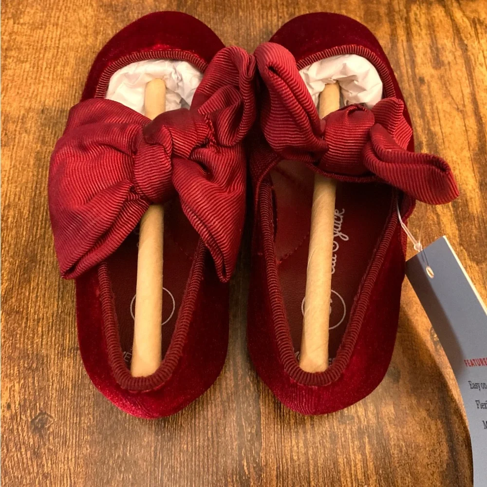 Toddler Girls' Chloe Mary Jane Flats - Cat & Jack™ Red Size 6T New